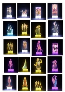 LAMPE KPOP DEMON HUNTERS (LES GUERRIÈRES DE LA K-POP) (VEILLEUSE) 20 CM (8
